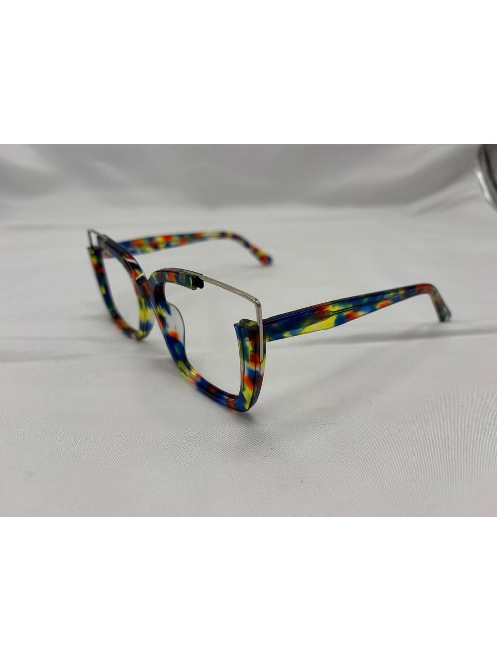 Dortch Square Rainbow Multi Full Rim Women's Eyeglasses Frames ONLY Designer